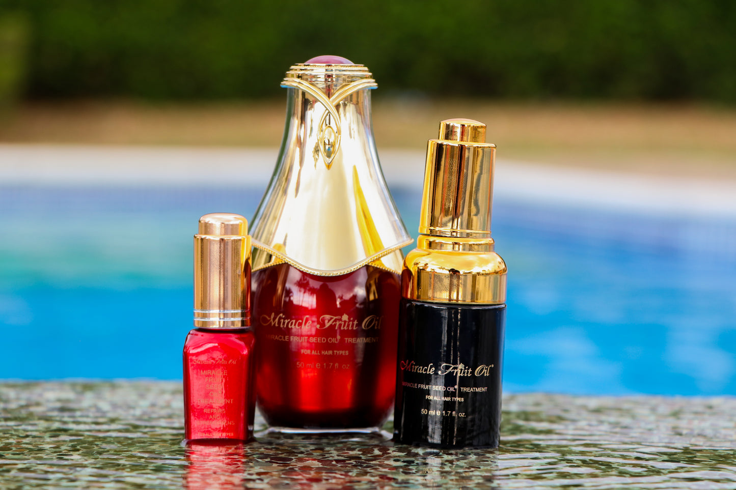 Miracle Fruit Oil - 3 PACK  Rutina Perfecta (50ml + 15ml + Tratamiento Cuero Cabelludo)